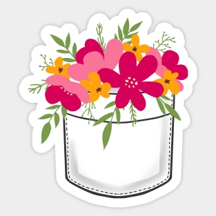 Pocket Bouquet to go for Flower Lovers Sticker